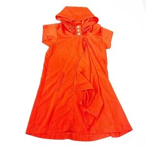 GRACIA Italy mini dress hoodie short sleeve